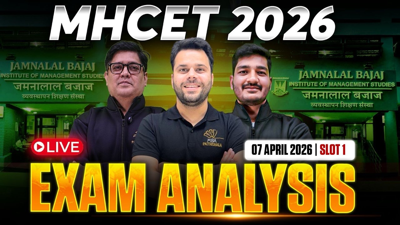 MHCET 2026 | 07/04/2026 | Live Exam Analysis | Slot 1 | MBA Pathshala #mbacet #mbapathshala