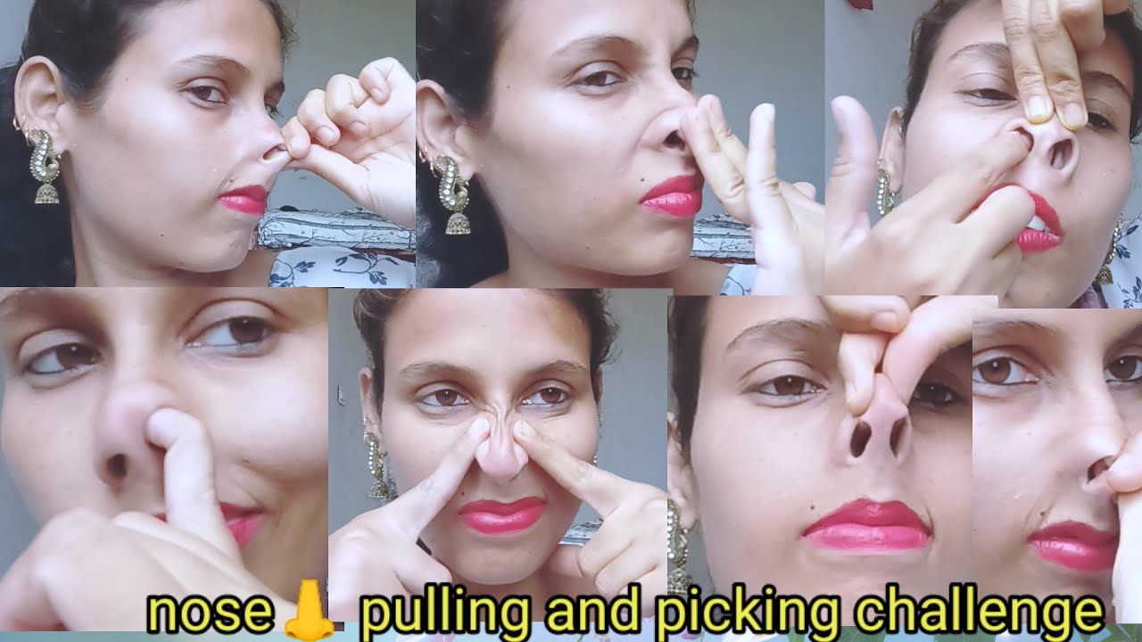 #nose 👃pulling and picking challenge#viral challenge#@Pampa Khan Lifestyle 🤦