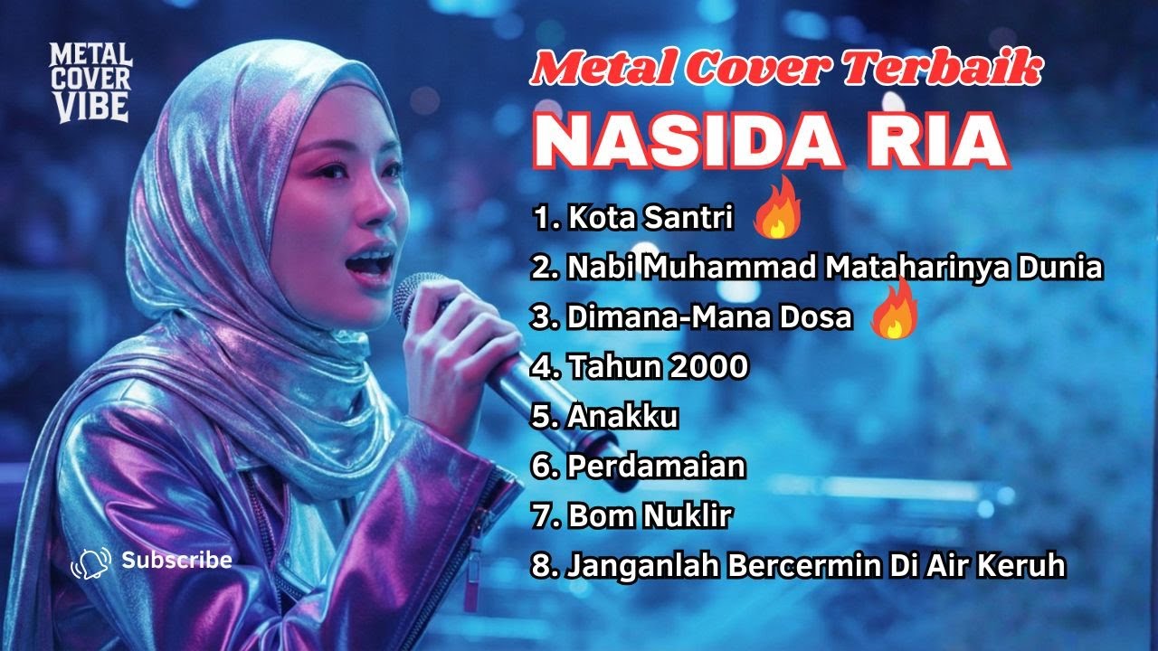 Playlist Nasida Ria Metal Cover Terbaik - Kota Santri | Perdamaian || Full Bass by Cover Metal Vibe