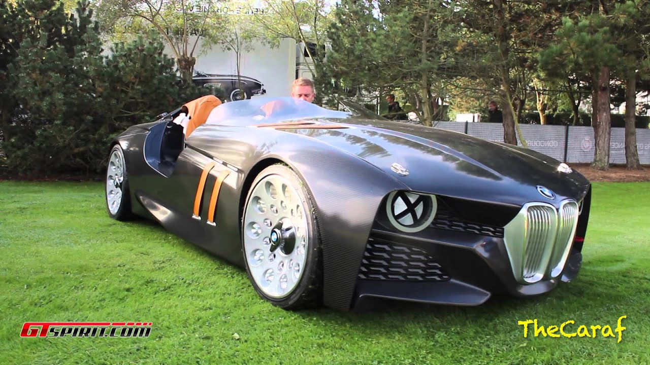 BMW 328 Hommage engine sounds! Concours D'elegance of Knokke.