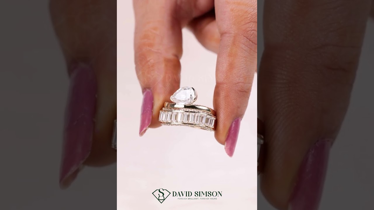Elegant Pear Diamond Rings & Wedding Bands | Unique Bridal Sets 💎💍