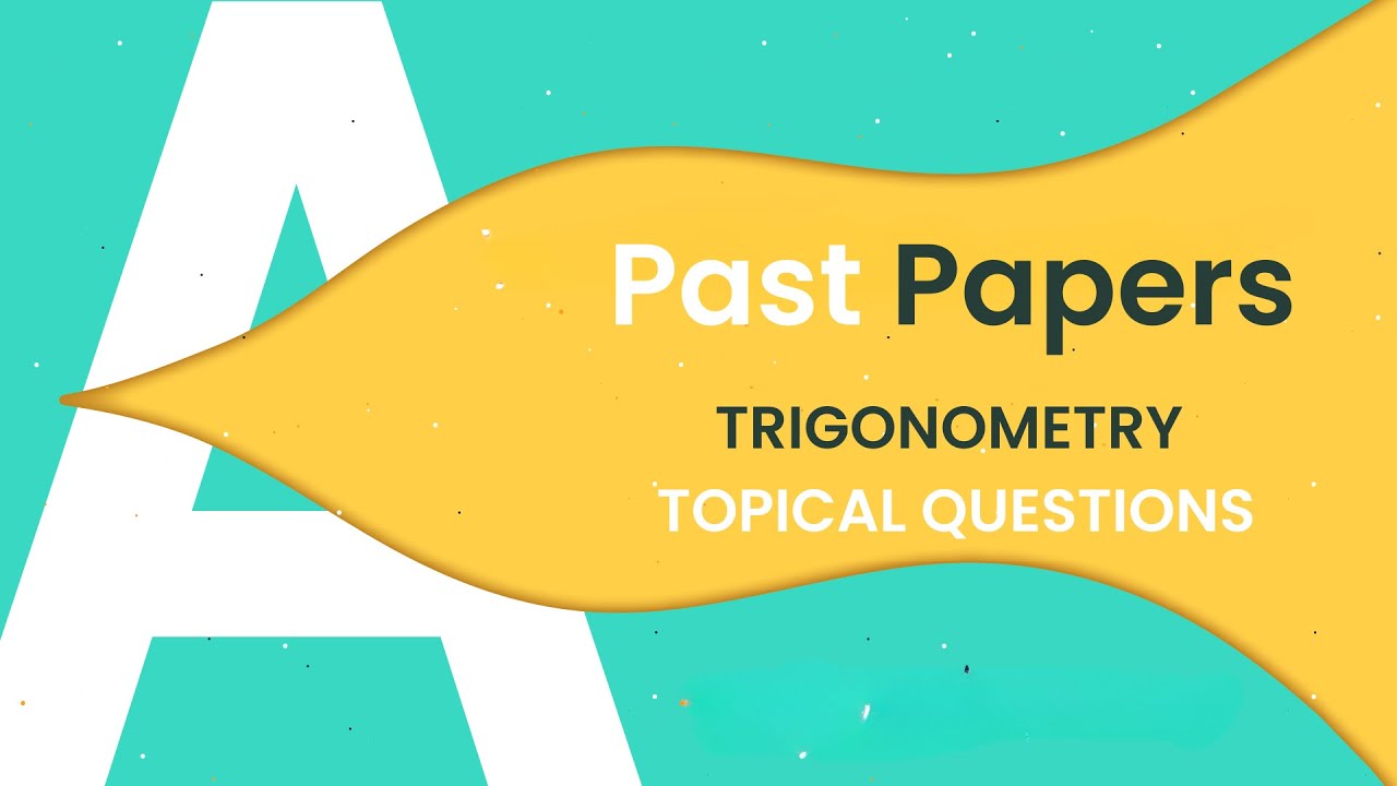 TRIGONOMETRY A LEVELS P1 TYPE 2 ONE TRIG RATIO GIVEN