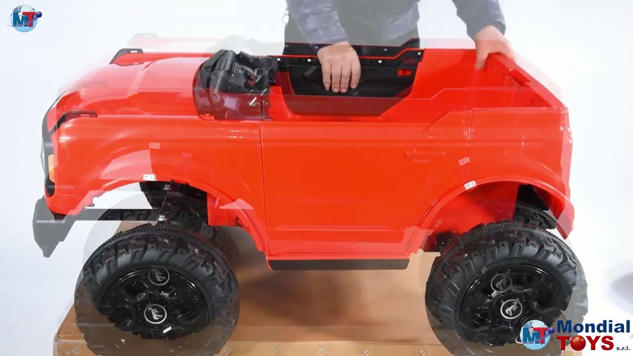 Montaggio Nuovo Ford Bronco Raptor 24V Macchina Elettrica per Bambini 2 Posti Reali di Mondial Toys