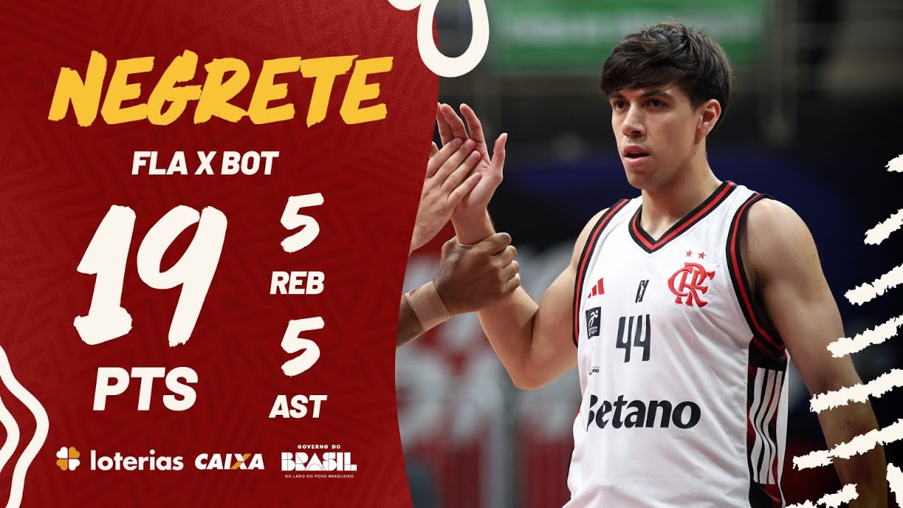 Consistente! | Alex Negrete em Flamengo x Botafogo | NBB CAIXA 2025/26