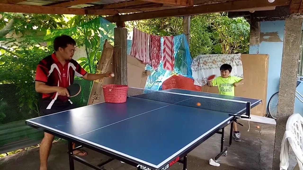 table tennis training forehand spin (Kien June 2020)