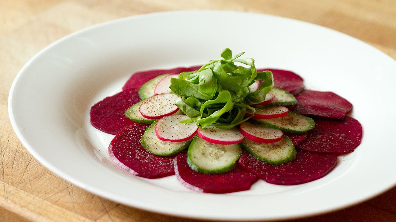 Bob le Chef - Carpaccio de concombre et betterave