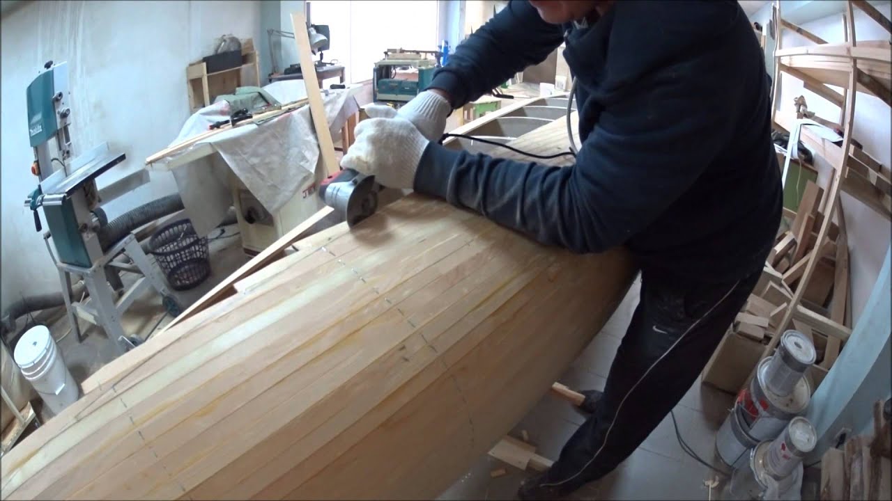 Реечное каноэ (3/8) Сборка корпуса (Мастерская Пират Вудс)