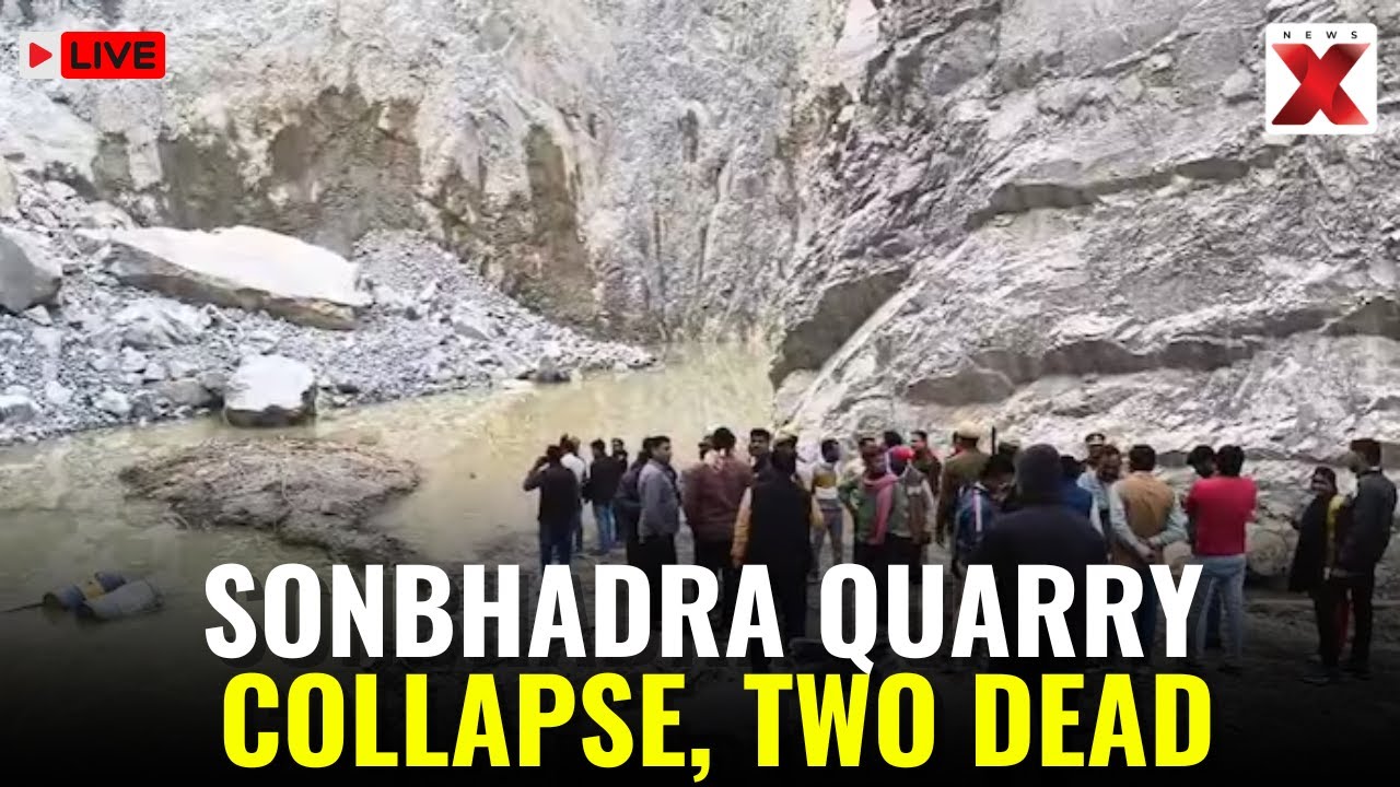 UP Quarry Collapse LIVE: Sonbhadra Quarry Collapse Kills Two, Several Workers Trapped | NewsX