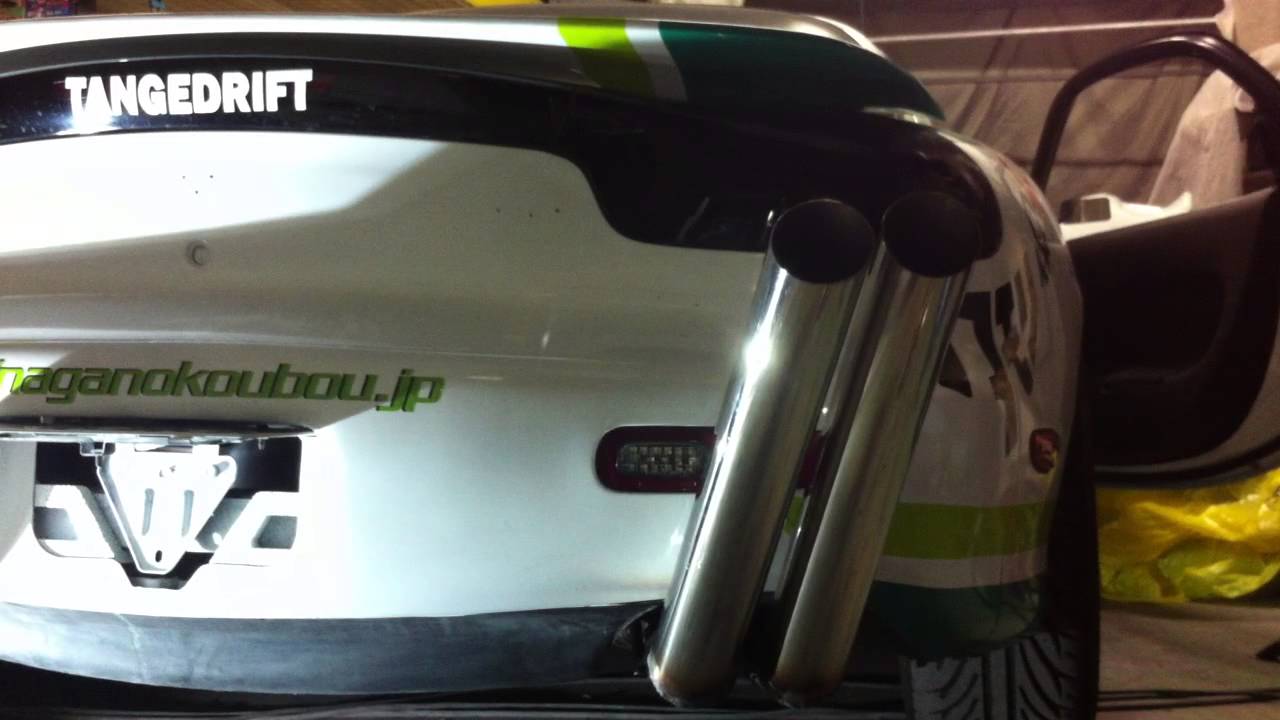 ☆ Exhaust sound ☆ NaganoKoubou FD3S Custom-made TAKEYARI muffler !!!!!