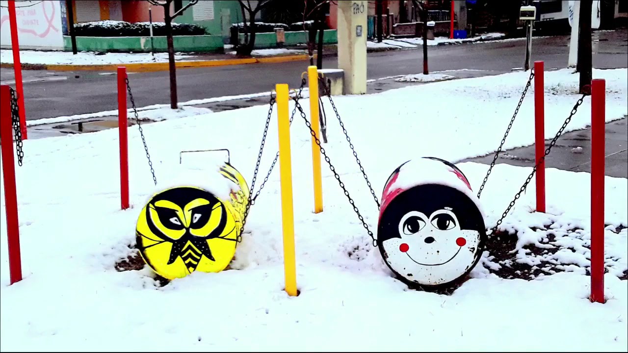 La magia de la nieve en Chichinales