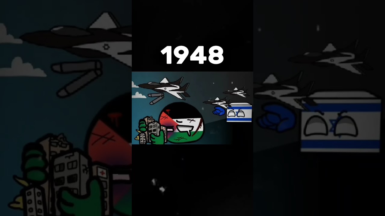 Evolution Israel and Palestine war.. #countryballs #worldssmallestviolin #goodedits #freepalestine