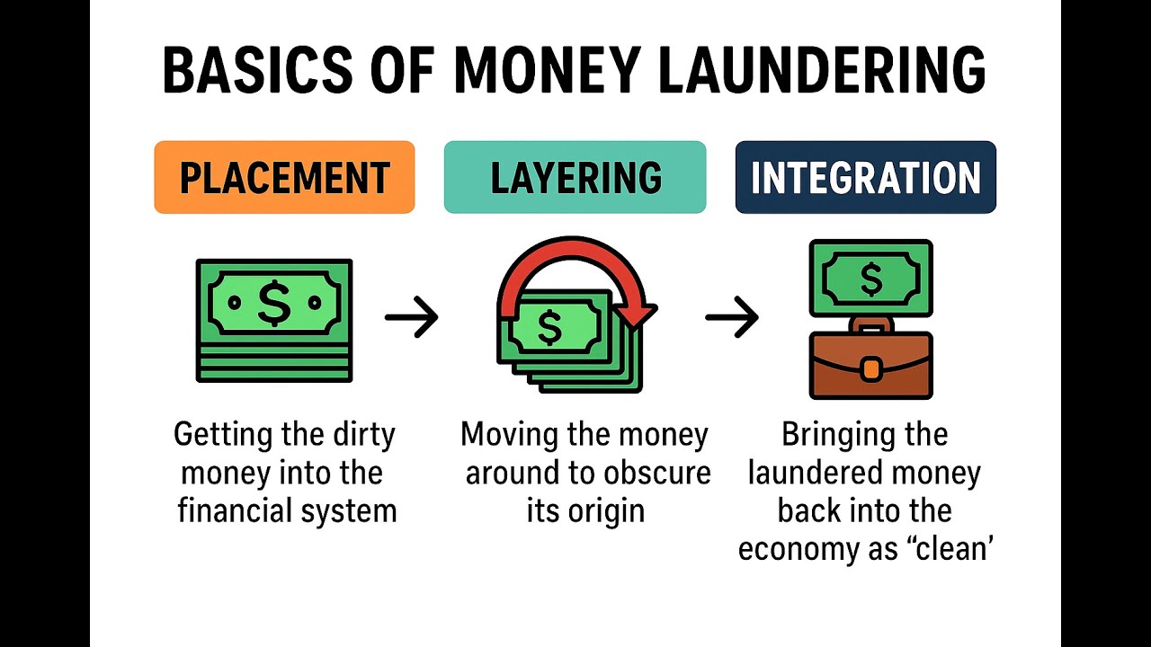 AML - KYC - Telugu - Basics of money laundering - Part 2 (Placement, Layering and Integration)