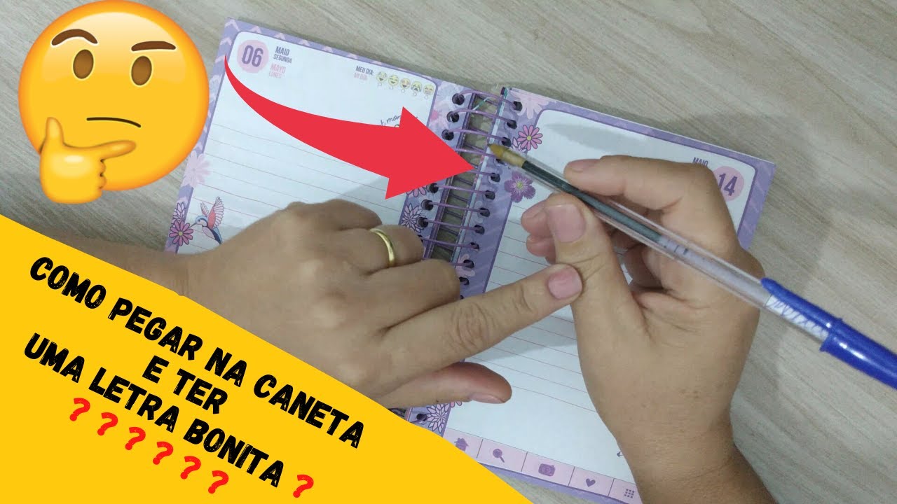 CALIGRAFIA COMO SEGURAR A CANETA DE FORMA CORRETA?
