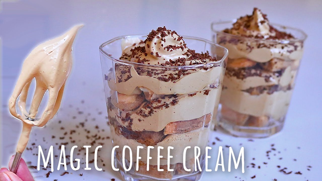 Magic Coffee Взбитые сливки (без молочных продуктов, только 3 ингредиента)