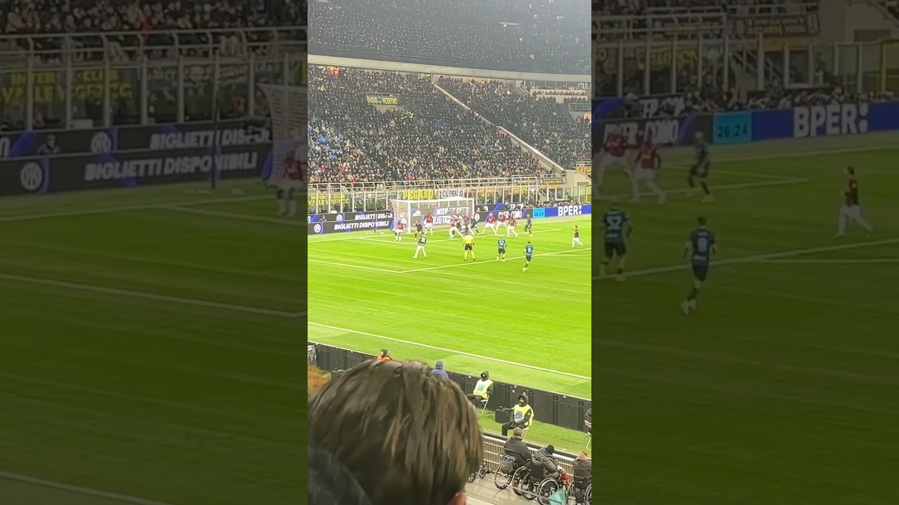 Inter Milan palo di acerbi! #youtubeshorts #football #nerazzurri #shorts #goals