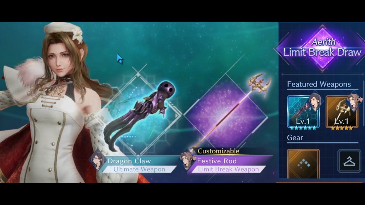 Final Fantasy 7 Ever Crisis: Aerith Weapon And Skin Banner