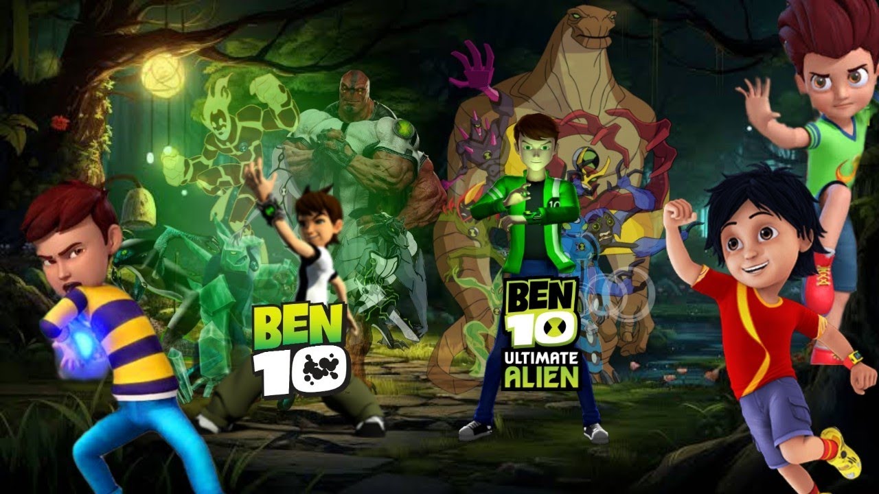 Rudra & Shiva & Kicko vs Ben 10 jr & Ben Tennyson - 2 vs 3 Handicap Match
