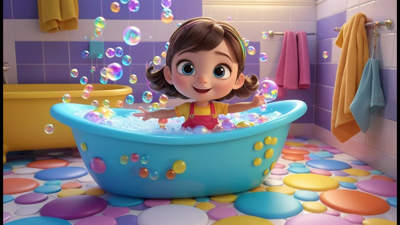 Lulu’s Bathtime Bubble Pop Dance! | Fun Kids Song | Playful Bath Adventure Rhyme
