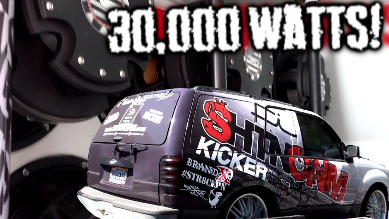 Звуковая система Kicker мощностью 30k Вт с литиевым питанием выпускает моего внутреннего призрака