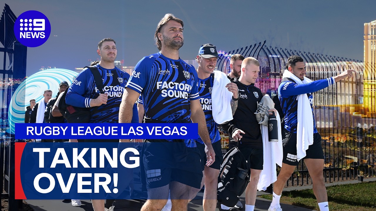 NRL is taking over Las Vegas! | 9 News Australia
