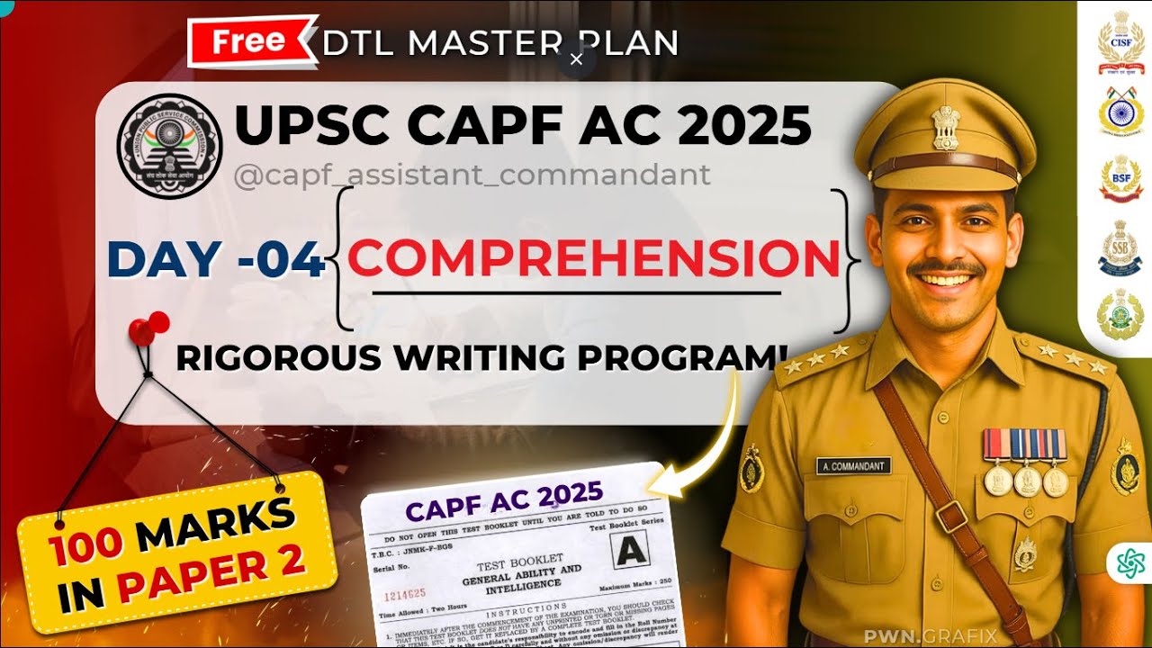 CAPF-AC 2025 PAPER-2 COMPREHENSION || DESIRE TO LEARN || BY NIHAL SINGH THAKUR