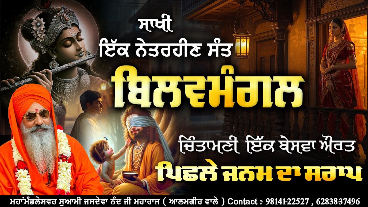 ਸਾਖੀ ਇੱਕ ਨੇਤਰਹੀਣ ਸੰਤ ਬਿਲਵਮੰਗਲ - ਚਿੰਤਾਮਣੀ ਇੱਕ ਬੇਸਵਾ ਔਰਤ - ਪਿਛਲੇ ਜਨਮ ਦਾ ਸਰਾਪ - ਸੁਆਮੀ ਜਸਦੇਵਾ ਨੰਦ ਜੀ