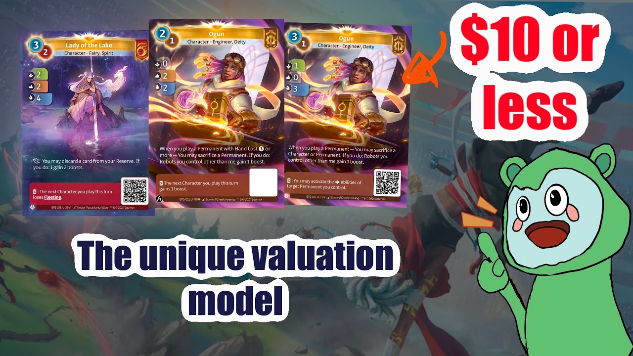 altered tcg unique valuation model with examples assessing bad uniques