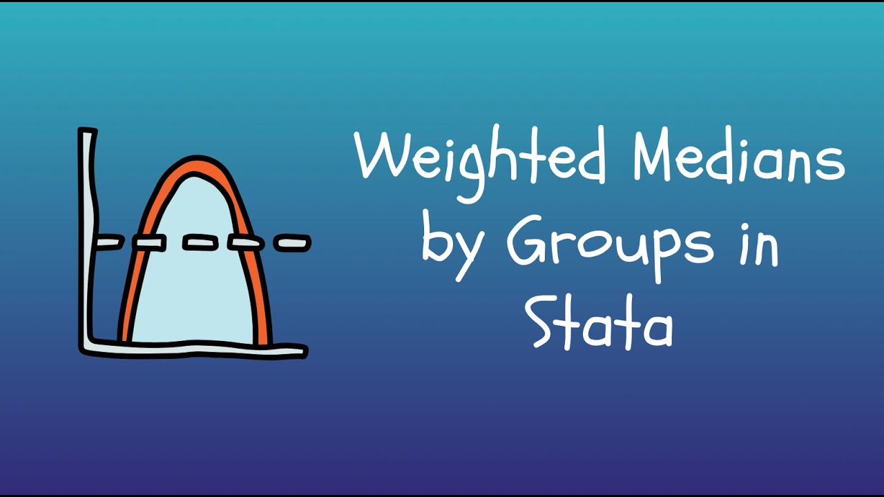 Creating Weighted Group Median in Stata