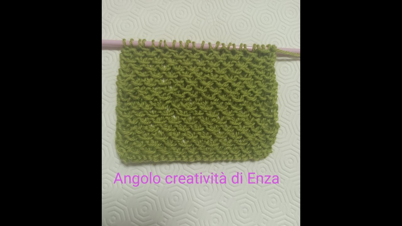 Punto ai ferri facilissimo🧶 Ideale per tutti i progetti 👍