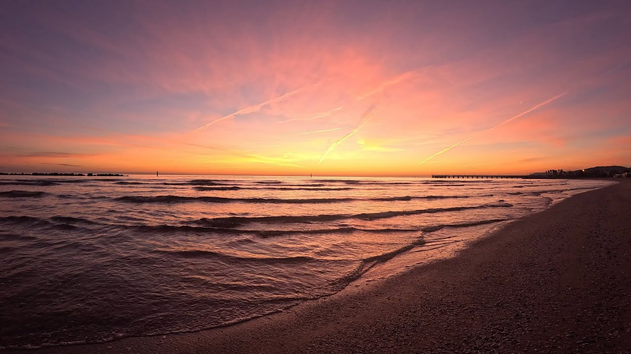 Fluorescent Mediterranean Sunrise 4K | Real-Time One-Take (no loops)