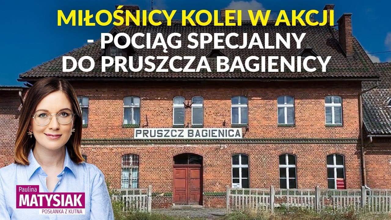 Miłośnicy kolei w akcji – pociąg specjalny do Pruszcza Bagienicy