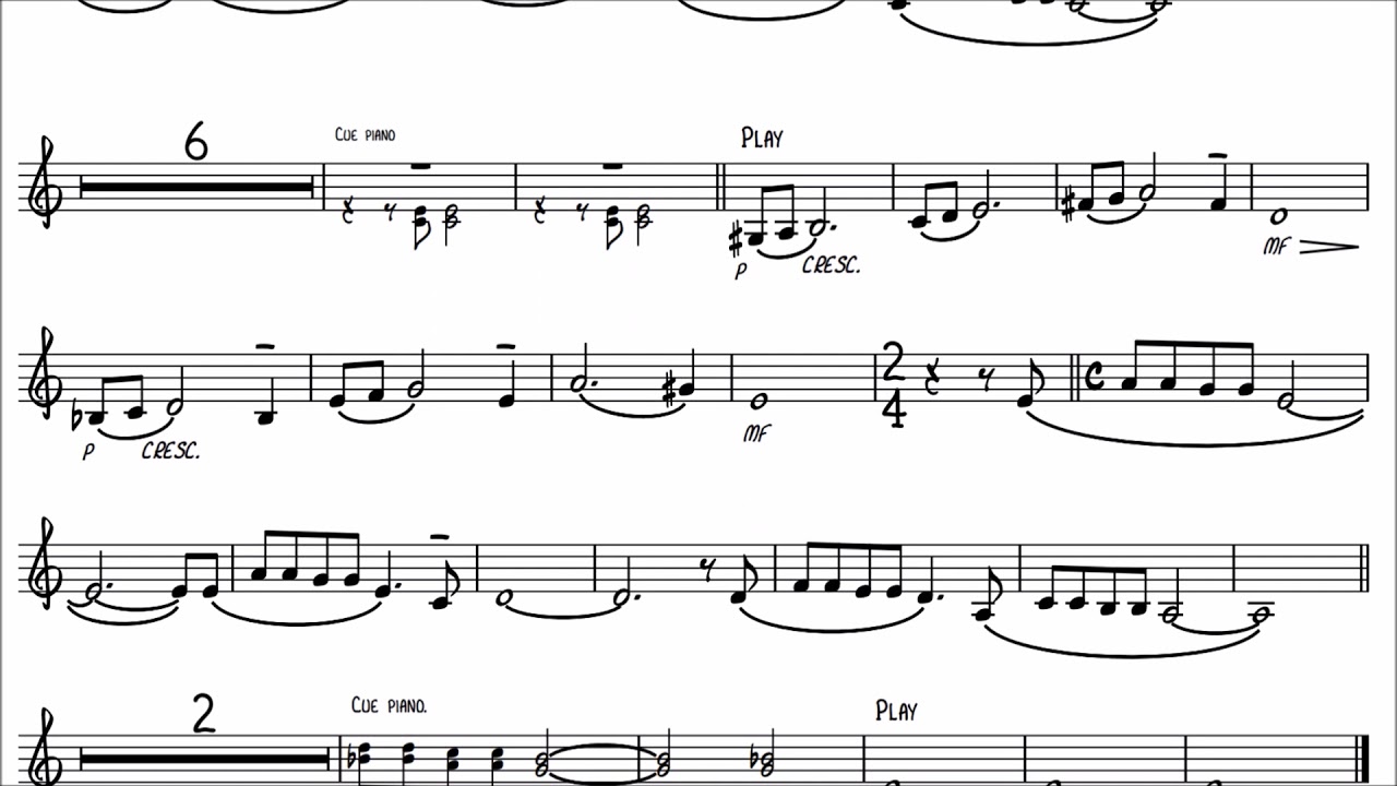 Horn Play-Along - Walking in the Air - The Snowman - Christmas - with sheet music