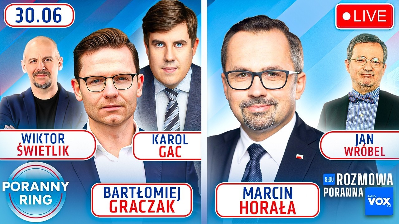 🔴 PORANNY RING 7:30 - BARTŁOMIEJ GRACZAK, KAROL GAC, MARCIN HORAŁA