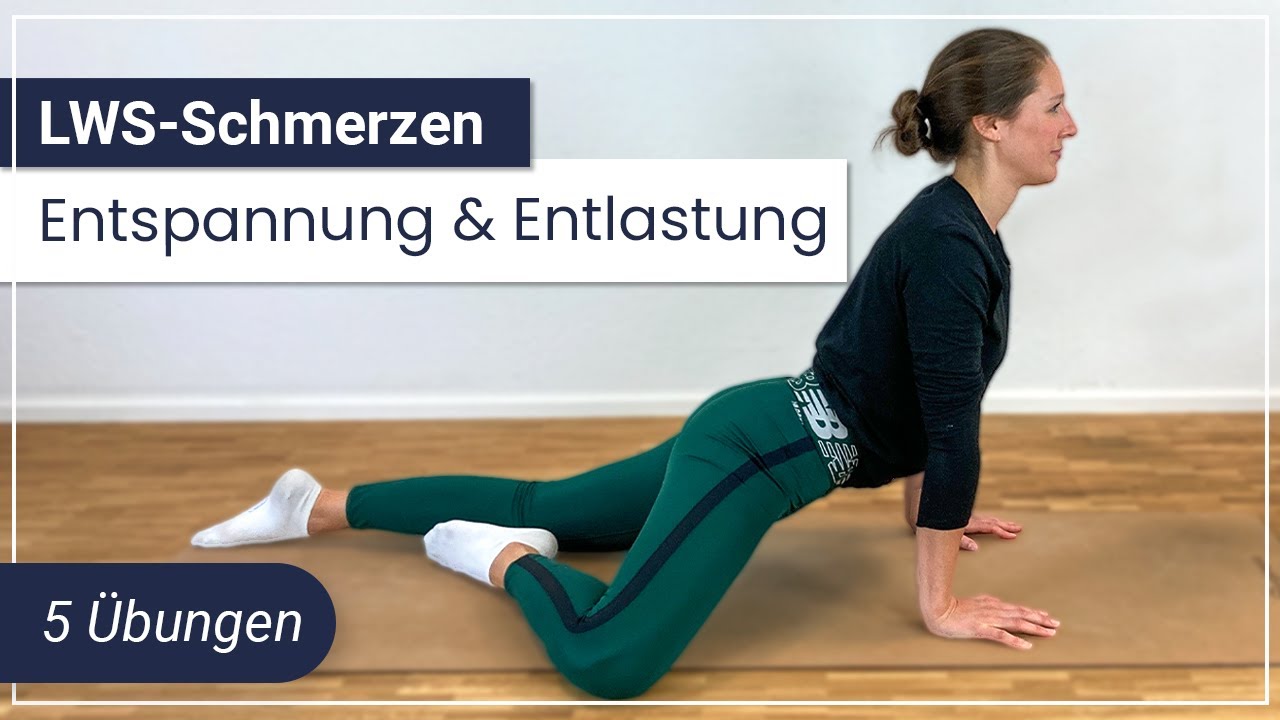 LWS Schmerzen ➡️ 5 Übungen für mehr Entspannung und Entlastung im unteren Rücken