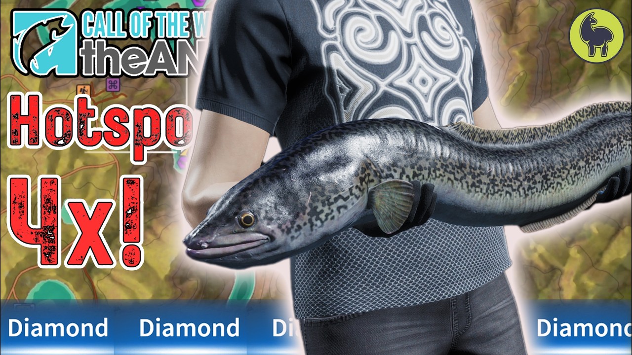 4x Diamond African Mottled Eel HOTSPOT | Call of the Wild: The Angler
