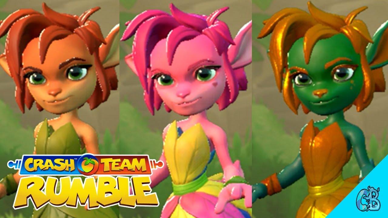 Crash Team Rumble - Elora's Character Page, Customization, Abilities, Etc.