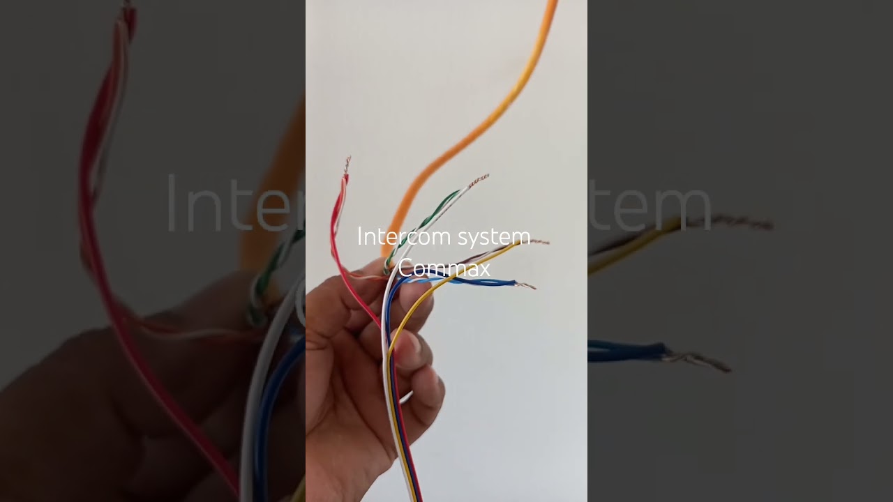 Commax intercom system connection. #cctv #automobile #smartphone #unboxing