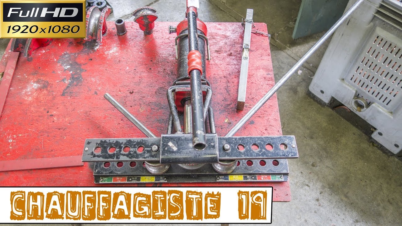 Chauffagiste19-Façonner un coude à 90° tube acier avec une cintreuse hydraulique-Méthode chantier