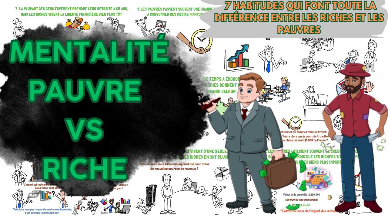 MENTALIT&Eacute; PAUVRE VS RICHE : 7 HABITUDES QUI FONT TOUTE LA DIFF&Eacute;RENCE
