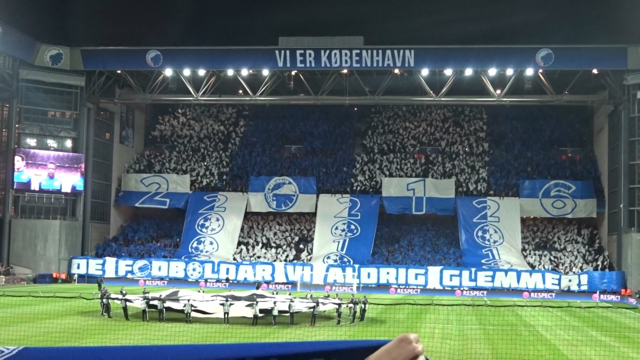 UEFA Champions League Anthem at Telia Parken - FC Copenhagen vs Leicester City - 2nd November 2016