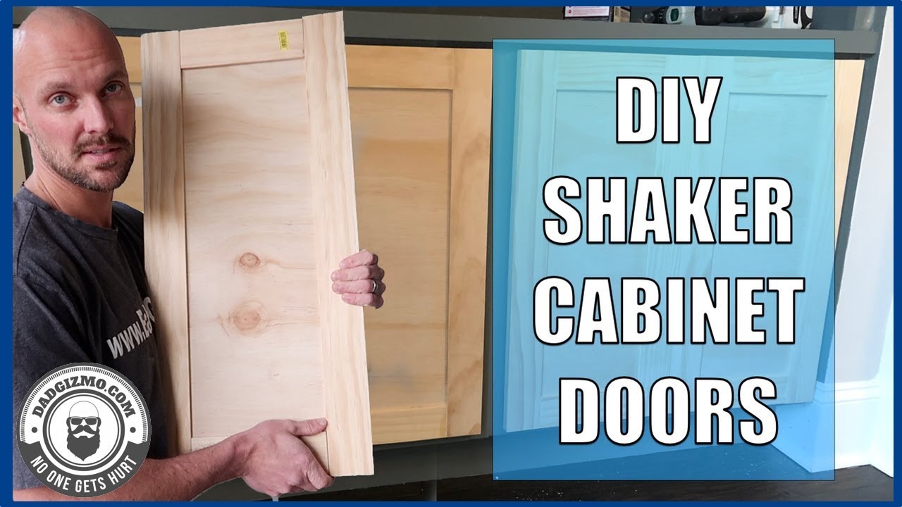 How to Make DIY Shaker Cabinet Doors with Dad Gizmo