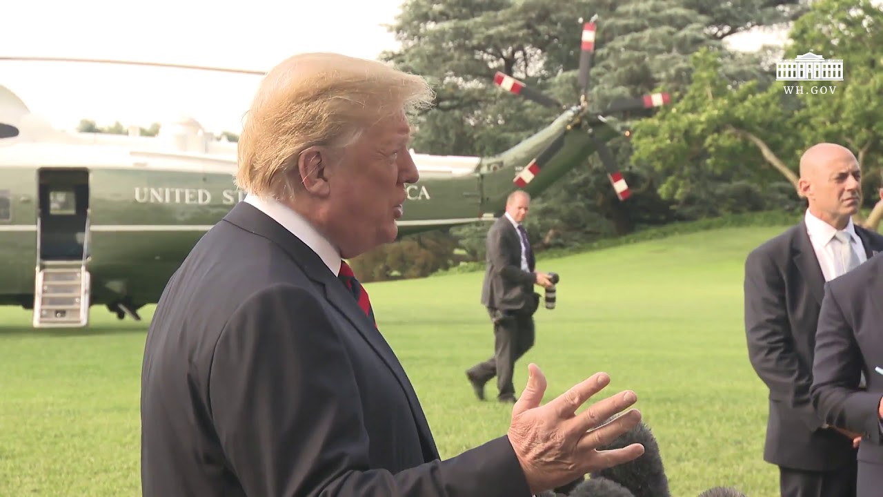 Trump Delivers Statement Upon Departure For G7, Korea Summit
