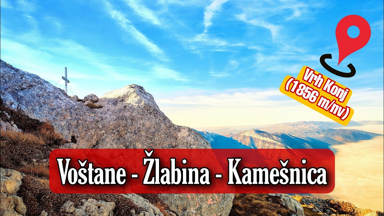 KAMEŠNICA: Voštane - Žlabina - PS Sv. Mihovil - VRH KONJ - Kosnice