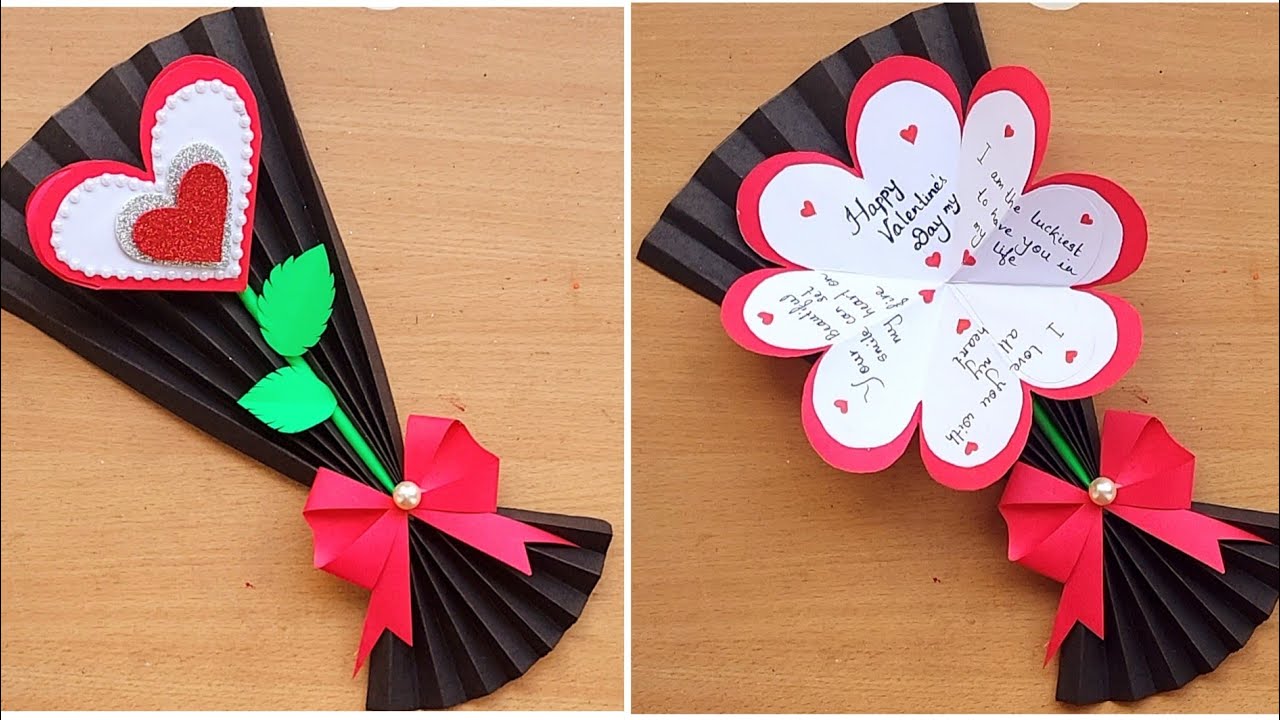 DIY Valentine's Day Greeting card/How to make Valentine's day Card/Valentine's Day card making Easy