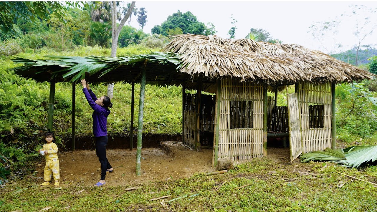Full Video: 180 Days to Complete a Simple Small Bamboo House, Finding a Source of Daily Water