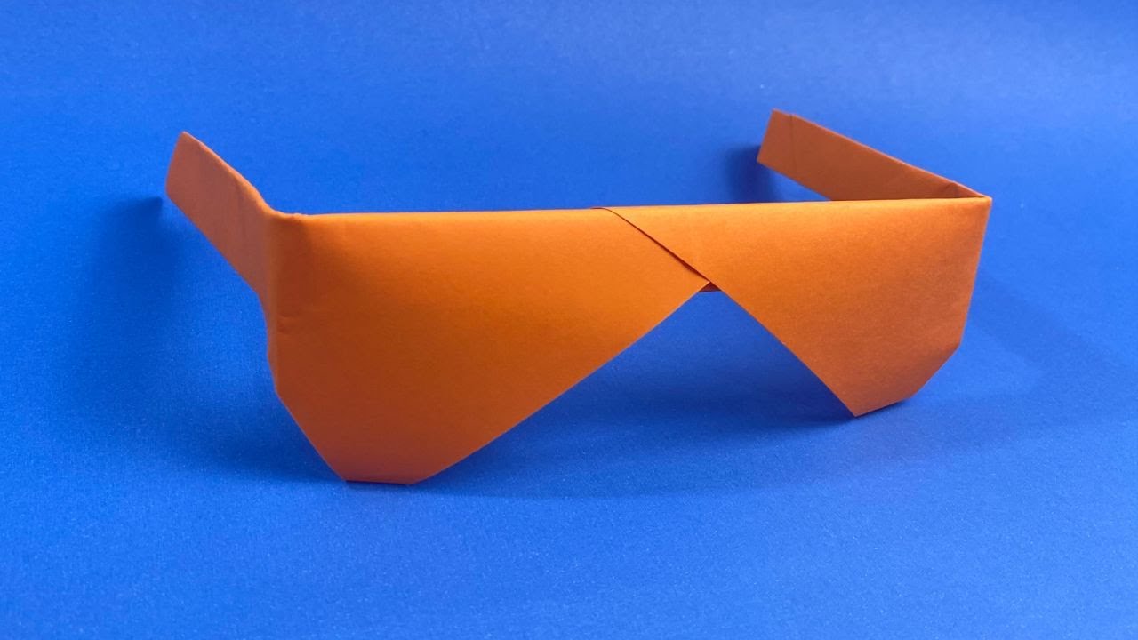Как сделать солнцезащитные очки оригами | Делаем бумажные стаканы 👓