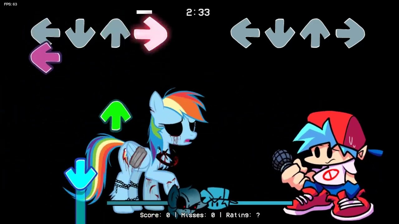 Friday Night Funkin' VS Rainbow.EXE (FNF MOD) (My Little Pony/Rainbow Dash)
