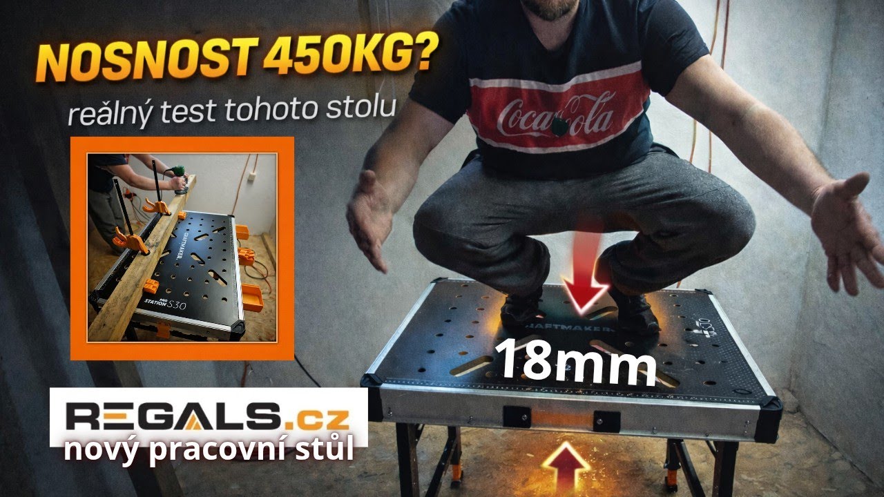 BRUTÁLNÍ TEST SKLÁDACÍHO STOLU CRAFTMAKER S30 | Unese opravdu 450 kg?!