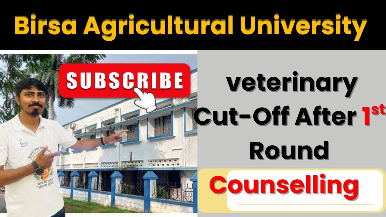 veterinary cut-off after 1st round counsrlling #jcece #bau #veterinary
