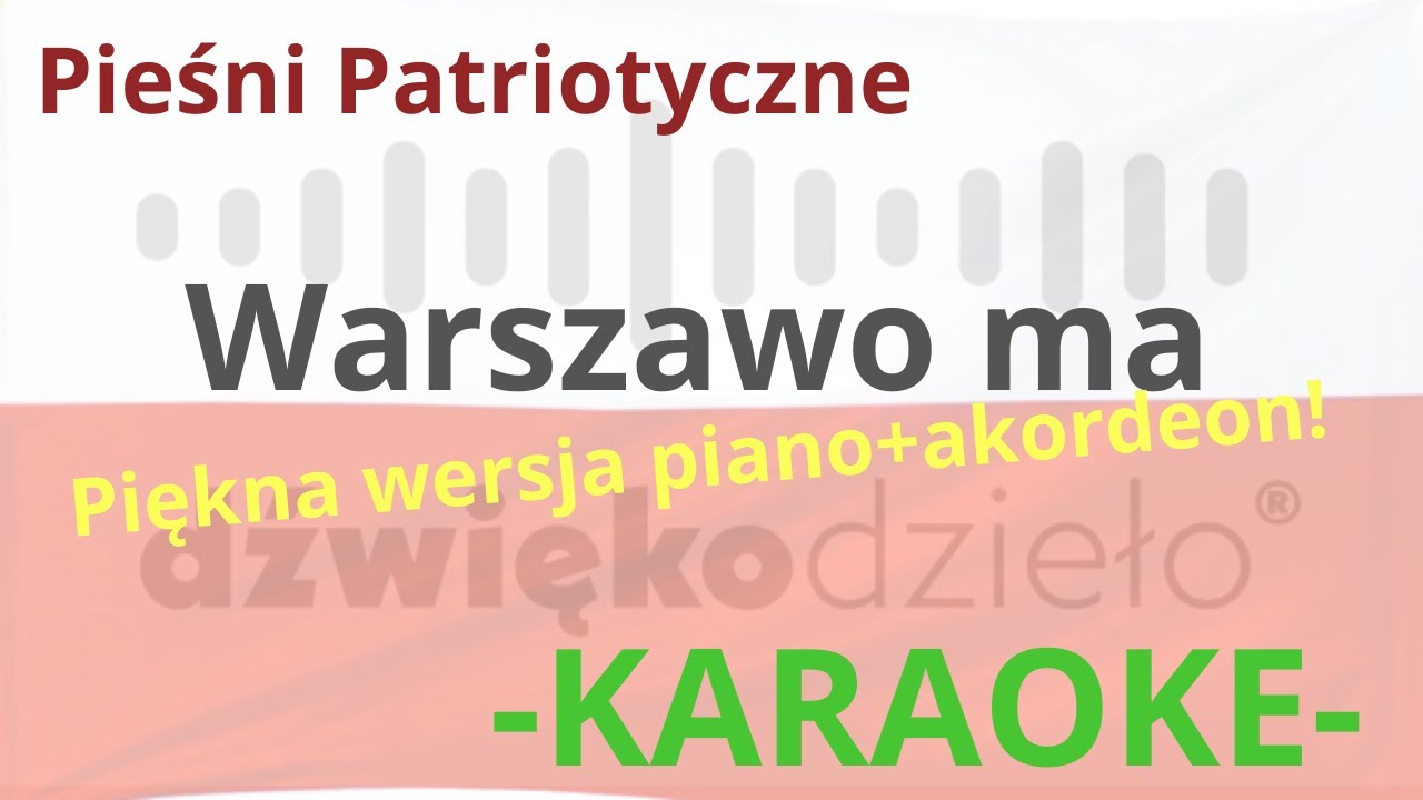 Warszawo ma- Dźwiękodzieło Instrumental Podkład Karaoke
